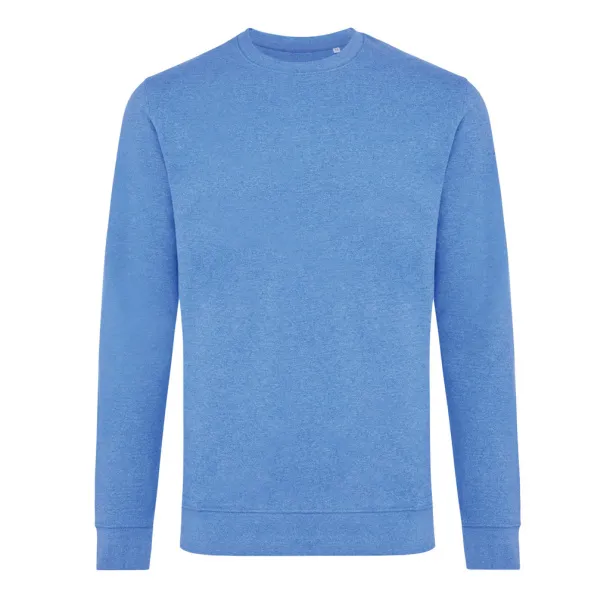  Iqoniq Denali neobojeni pulover od recikiranog pamuka, 340 g/m² - iqoniq heather blue