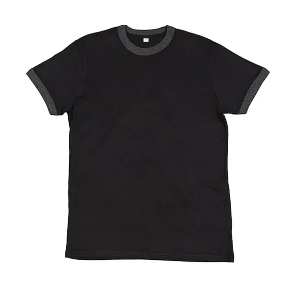  Retro ringer kratka majica - Mantis Crna Charcoal Grey Melange
