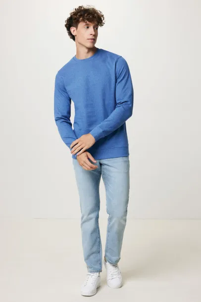  Iqoniq Denali recycled cotton crew neck undyed, natural raw - iqoniq heather blue