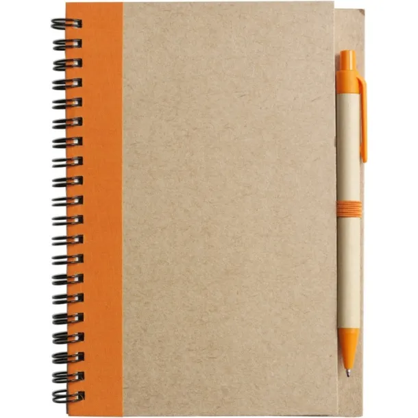  Notebook approx. A5 with ball pen orange