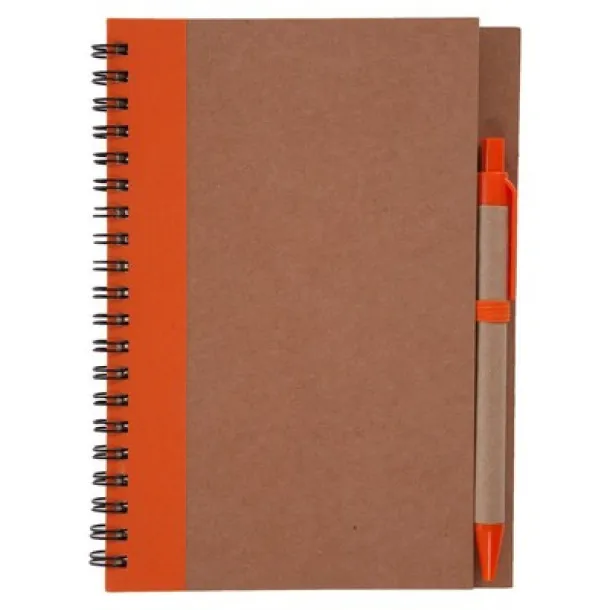  Notebook approx. A5 with ball pen orange