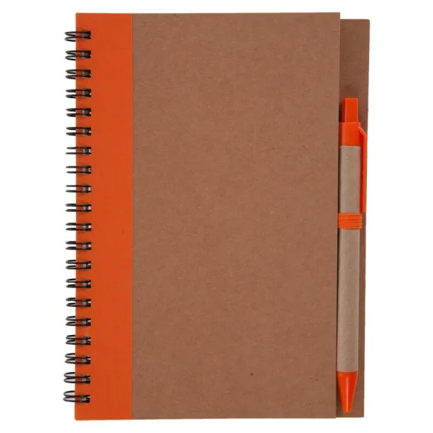  Notebook approx. A5 with ball pen orange