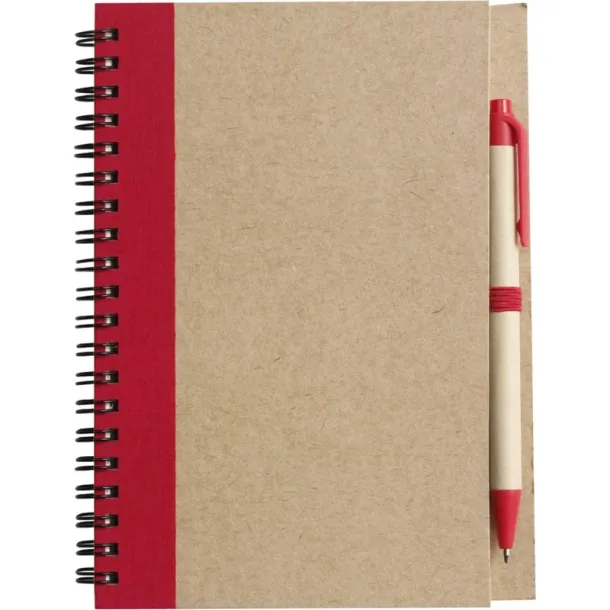  Notebook approx. A5 with ball pen red