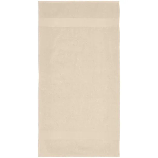 Charlotte 450 g/m² cotton bath towel 50x100 cm - Unbranded Beige