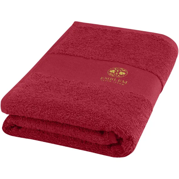 Charlotte 450 g/m² cotton bath towel 50x100 cm Red