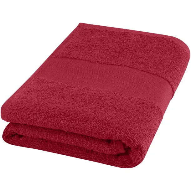 Charlotte 450 g/m² cotton bath towel 50x100 cm Red