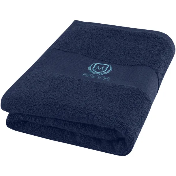 Charlotte 450 g/m² cotton bath towel 50x100 cm Navy Blue