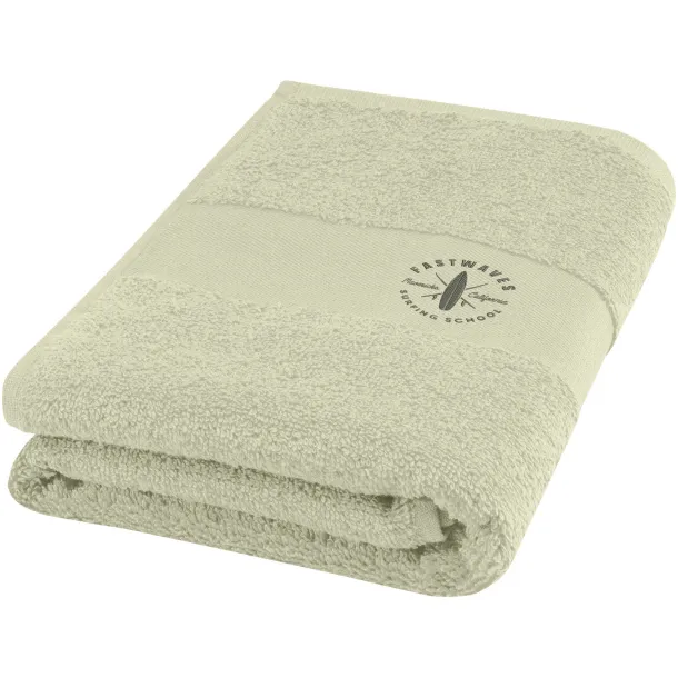 Charlotte 450 g/m² cotton bath towel 50x100 cm Light grey