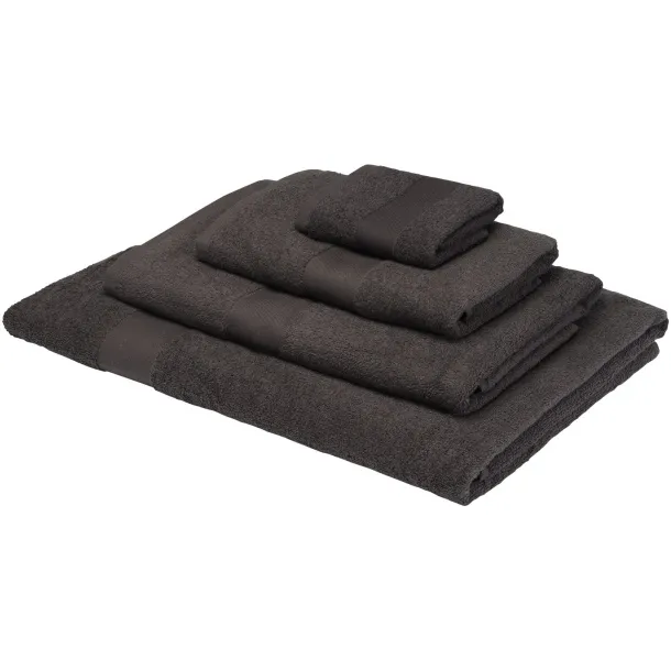 Charlotte 450 g/m² cotton bath towel 50x100 cm Anthracite