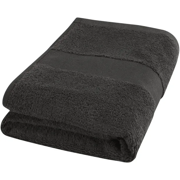 Charlotte 450 g/m² cotton bath towel 50x100 cm Anthracite