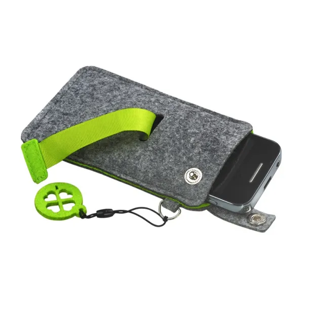 ECO MOBILE II felt mobile phone case Green