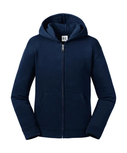  Kids' Authentic Zipped Hood Sweat - Russell  French Navy