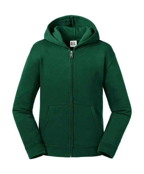  Kids' Authentic Zipped Hood Sweat - Russell  Bottle Green