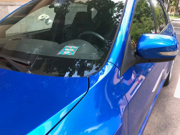 CreaPark personalizirana kartica za parkiranje Bijela