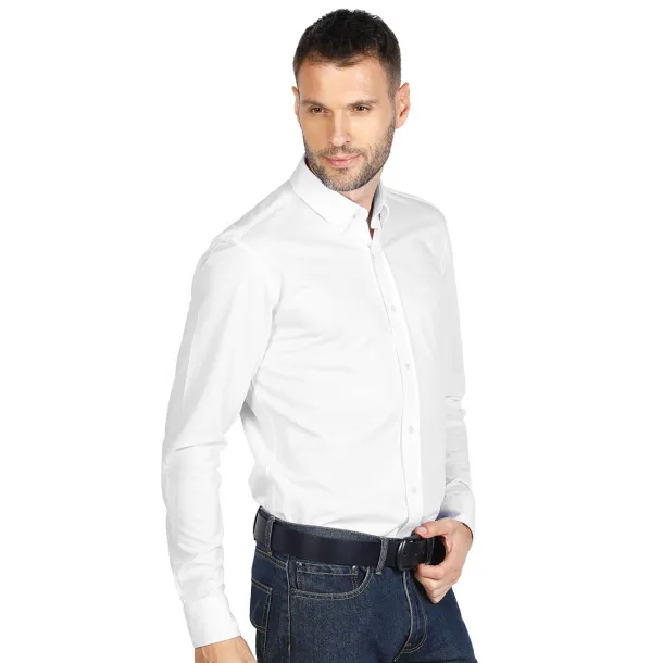 GRANT LSL Men's long sleeve shirt - EXPLODE White