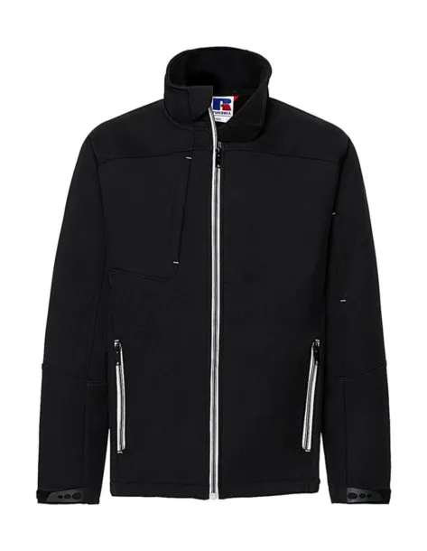  Men's Bionic Softshell Jacket - Russell  Black