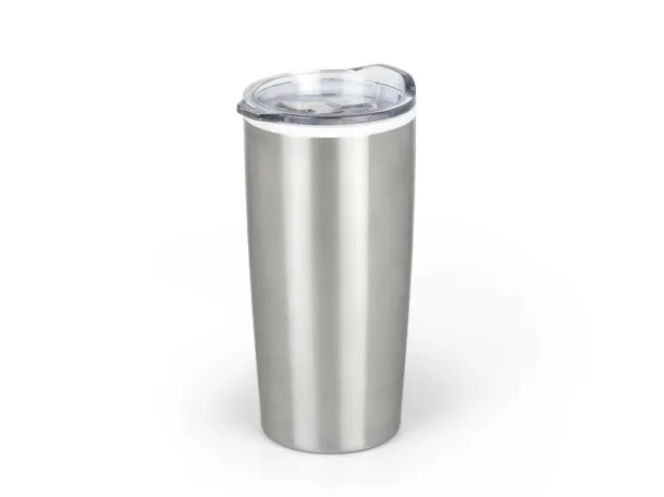 STEEL metal travel mug White