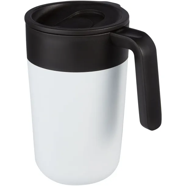 Nordia 400 ml double-wall recycled mug White