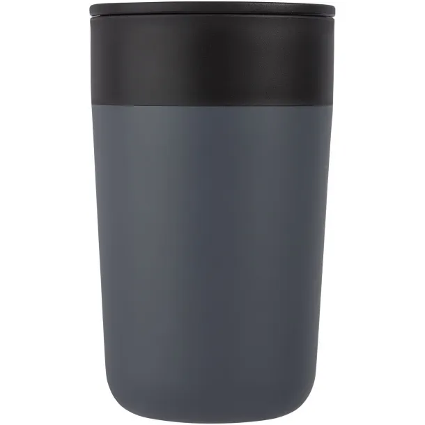 Nordia 400 ml double-wall recycled mug Grey