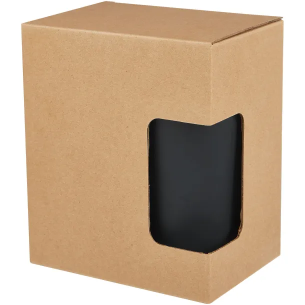 Nordia 400 ml double-wall recycled mug Crna