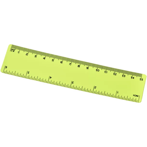 Rothko 15 cm plastic ruler - Unbranded Lime