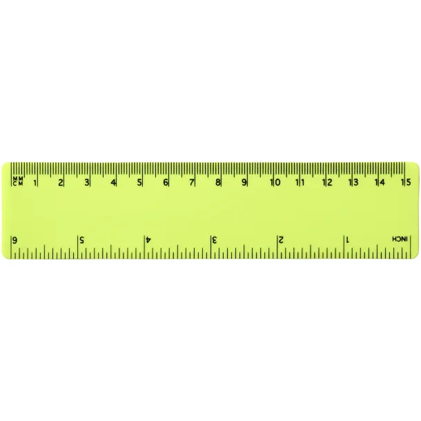 Rothko 15 cm plastic ruler Lime