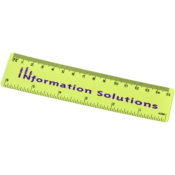 Rothko 15 cm plastic ruler - Unbranded Lime