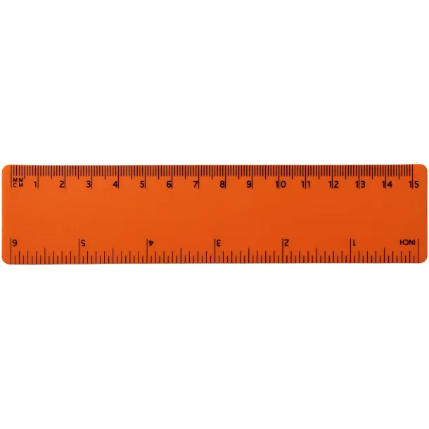 Rothko 15 cm plastic ruler - Unbranded Orange