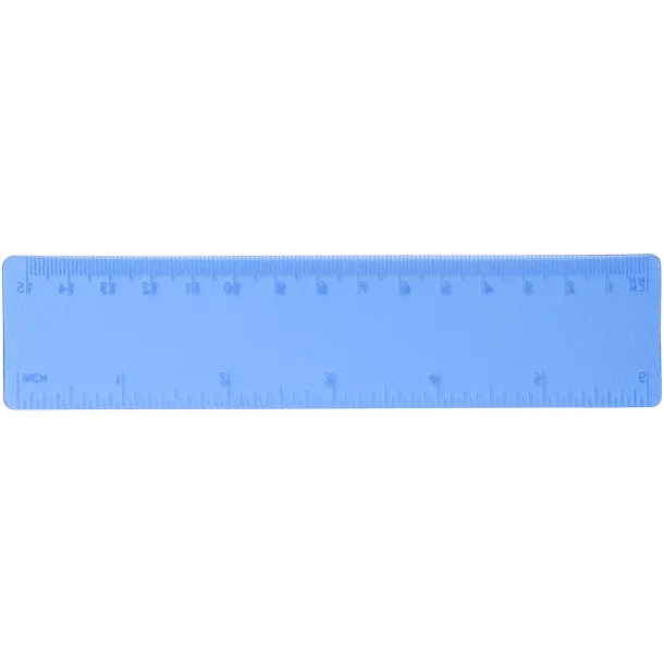 Rothko 15 cm plastic ruler Frosted blue