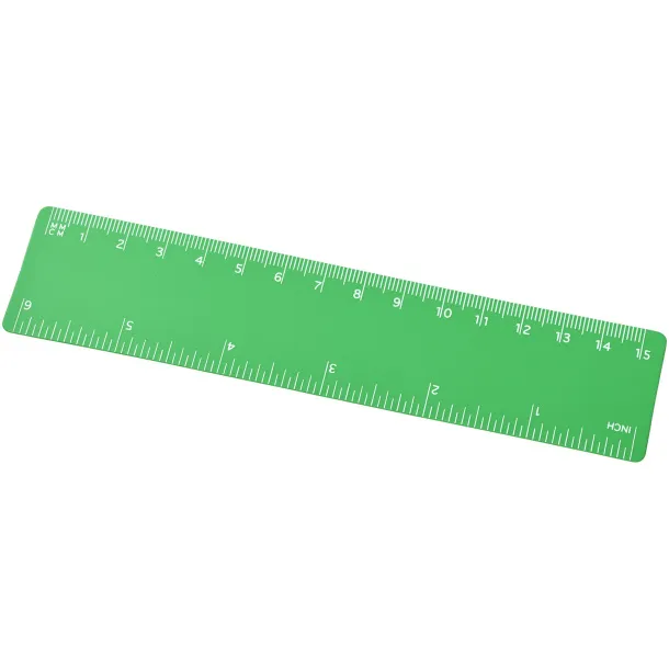 Rothko 15 cm plastic ruler Frosted green