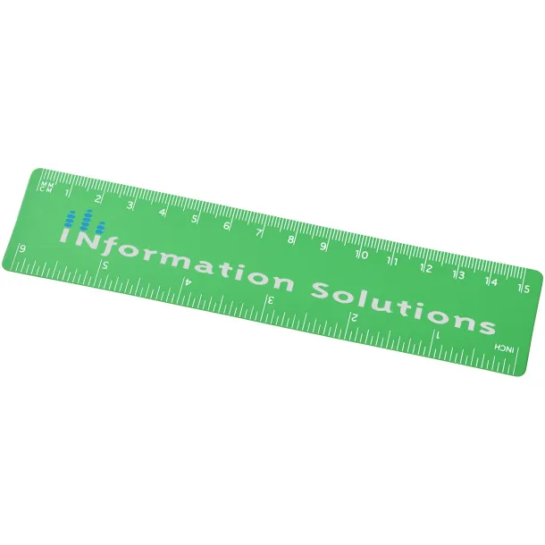 Rothko 15 cm plastic ruler - Unbranded Frosted green