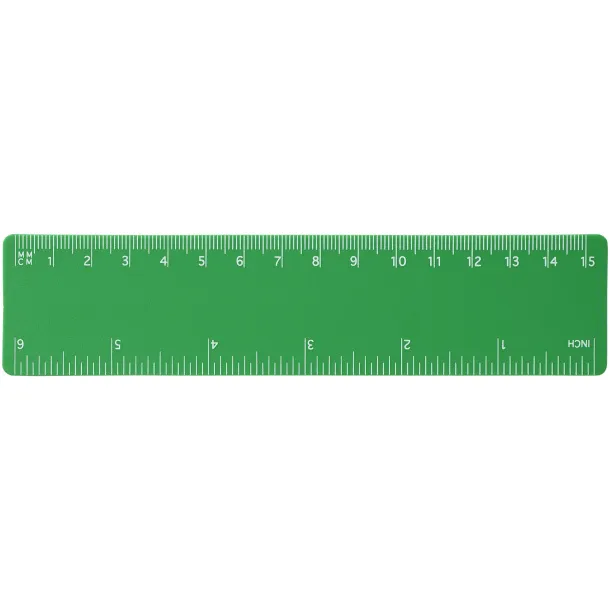 Rothko 15 cm plastic ruler Frosted green