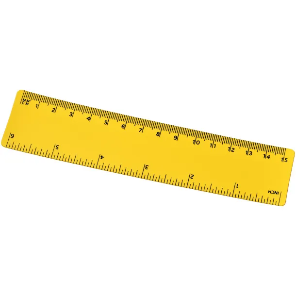 Rothko 15 cm plastic ruler - Unbranded Yellow