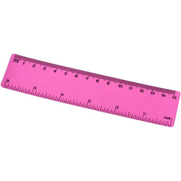 Rothko 15 cm plastic ruler Magenta