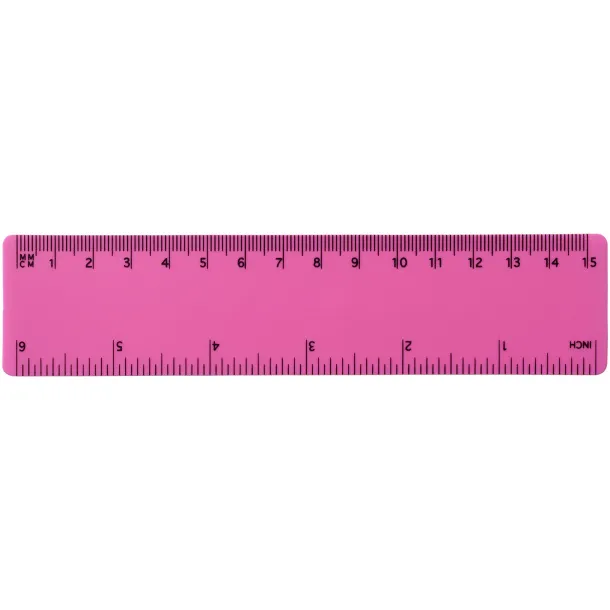 Rothko 15 cm plastic ruler Magenta