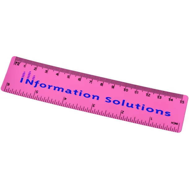 Rothko 15 cm plastic ruler Magenta