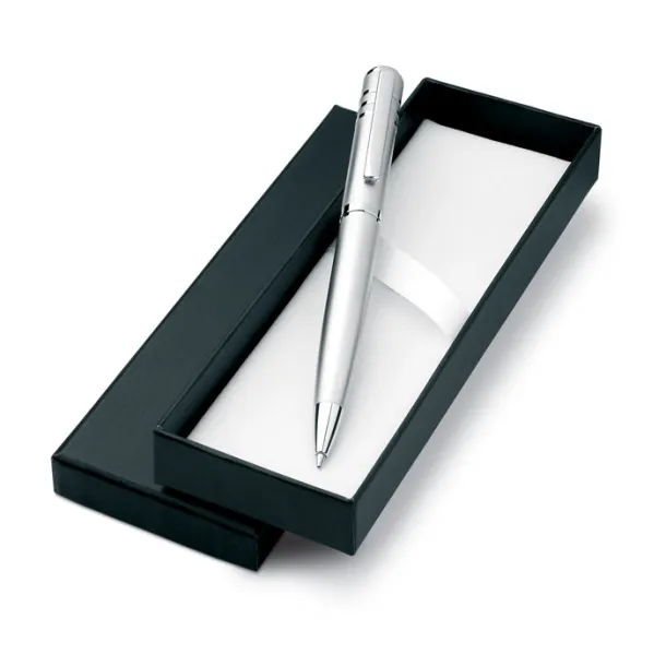 OLYMPIA Ball pen in gift box Matt Silver