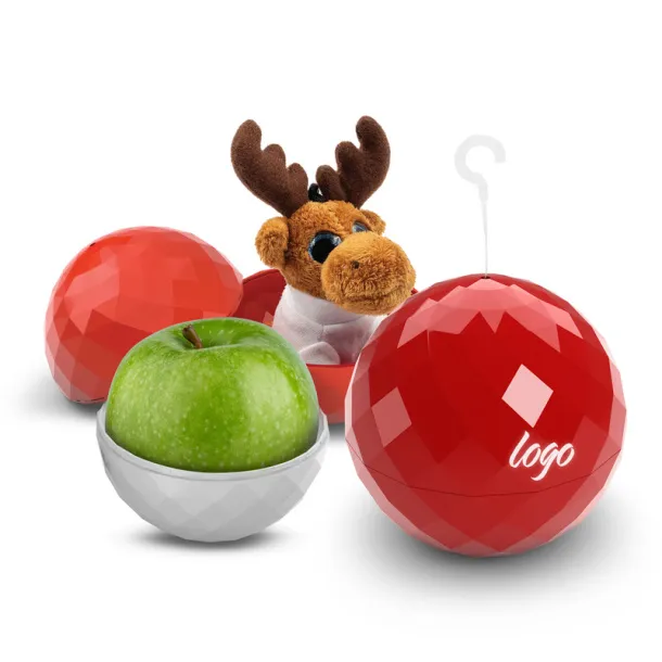  Gift ball INDOME, container for promotional gadgets red