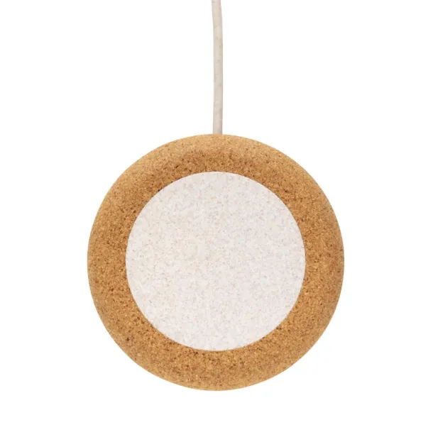  Cork and Wheat 5W wireless charger - XD Collection Brown 