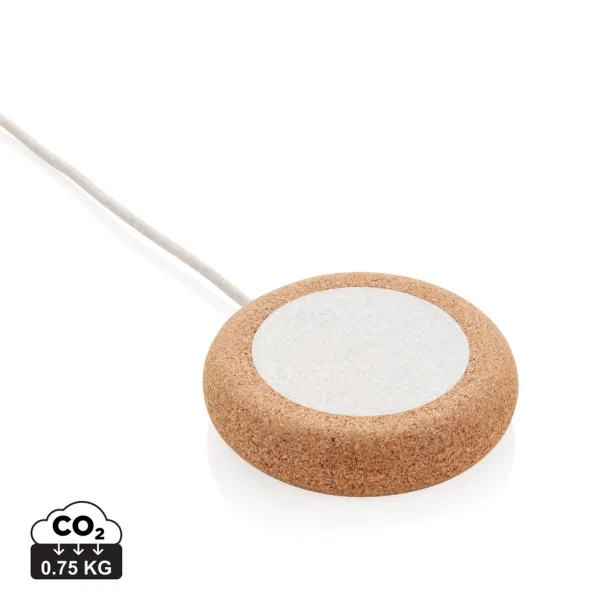  Cork and Wheat 5W wireless charger - XD Collection Brown 