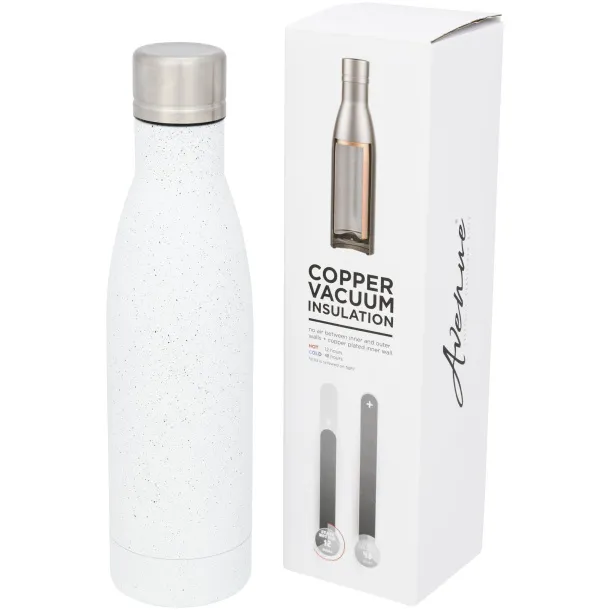 Vasa 500 ml speckled copper vacuum insulated bottle - Unbranded White