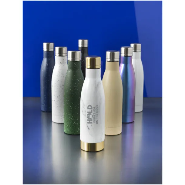 Vasa 500 ml speckled copper vacuum insulated bottle White