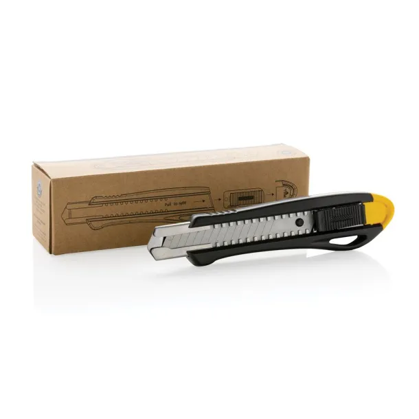  Refillable RCS recycled plastic professional knife - XD Collection yellow 