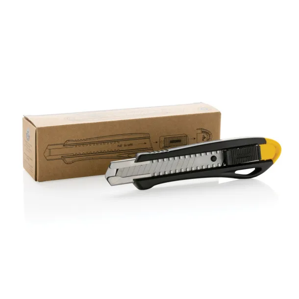  Refillable RCS recycled plastic professional knife - XD Collection yellow 