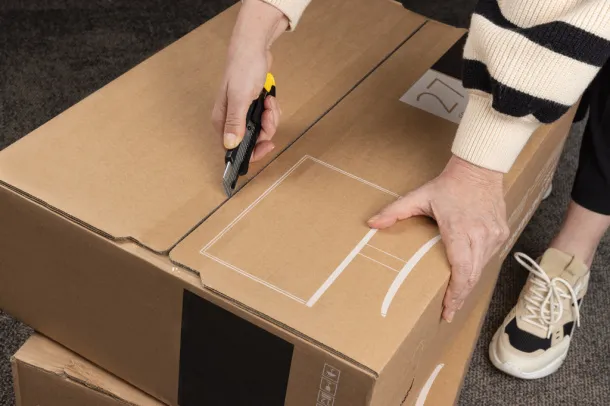  Punjivi profesionalni nož od RCS reciklirane plastike - XD Collection Žuta