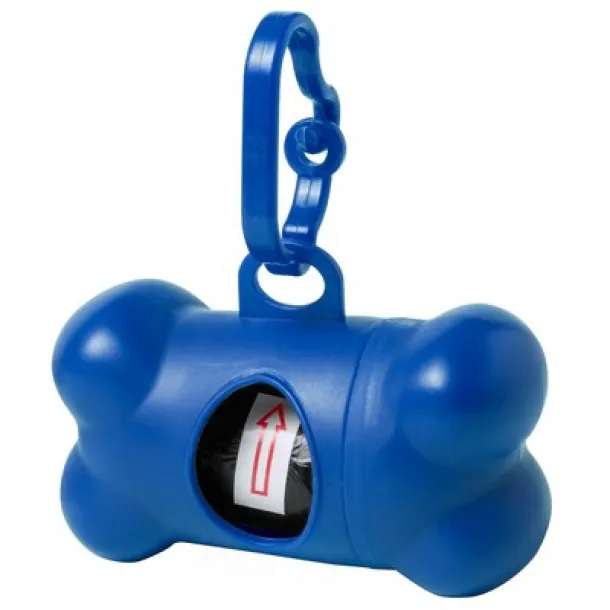  Waste bag dispenser for dog excrements navy blue