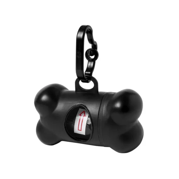  Waste bag dispenser for dog excrements black