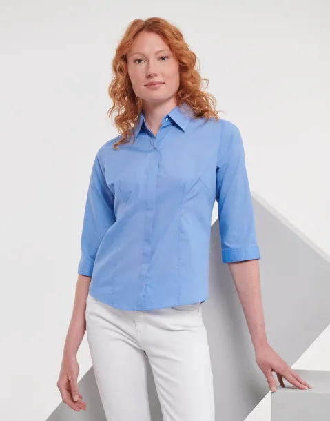  3/4 sleeve Poplin Shirt - Russell 