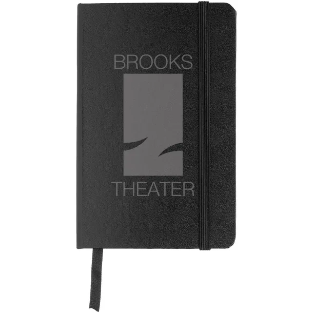 Classic A6 hard cover pocket notebook - JournalBooks Crna