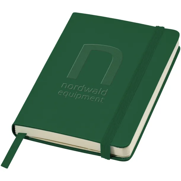 Classic A6 hard cover pocket notebook - JournalBooks Hunter green